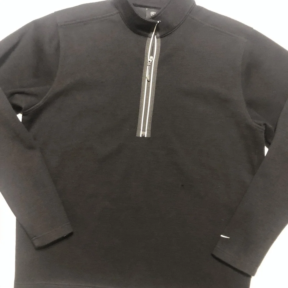 Nike Golf Techwool Quarter Zip Sweater Black Size Large